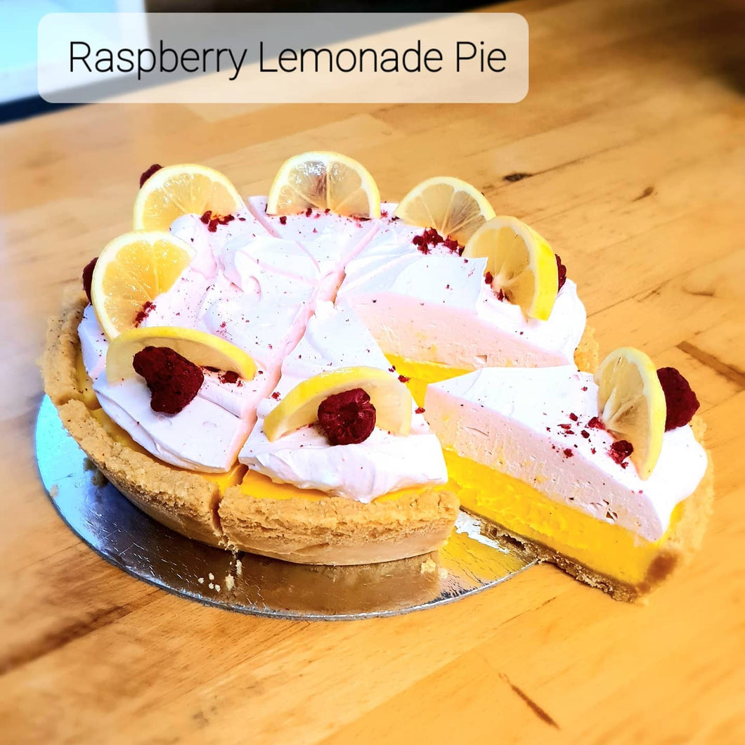 Raspberry Lemonade Cream Pie